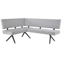 ECKBANK  in Beige  - Beige/Schwarz, KONVENTIONELL, Textil/Metall (190/150cm) - MID.YOU