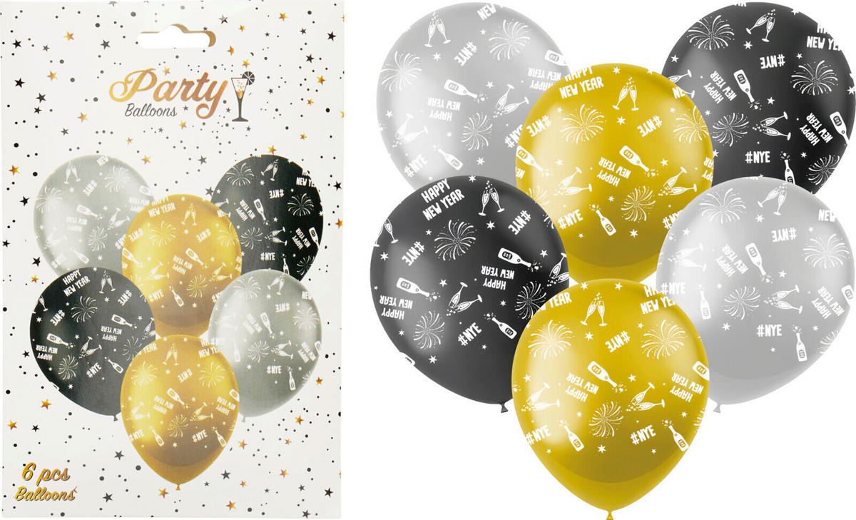 LUFTBALLON  - Goldfarben/Hellgrau, Basics, Kunststoff (14/5/20cm)