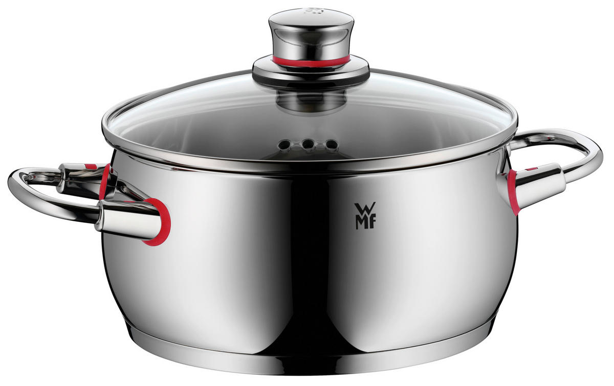 KOCHTOPFSET Quality One 6-teilig  - Silberfarben, Basics, Glas/Metall - WMF