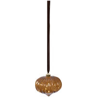 FÜGGŐDÍSZ - barna, Trend, Üveg (20/21cm) - Ambia Home