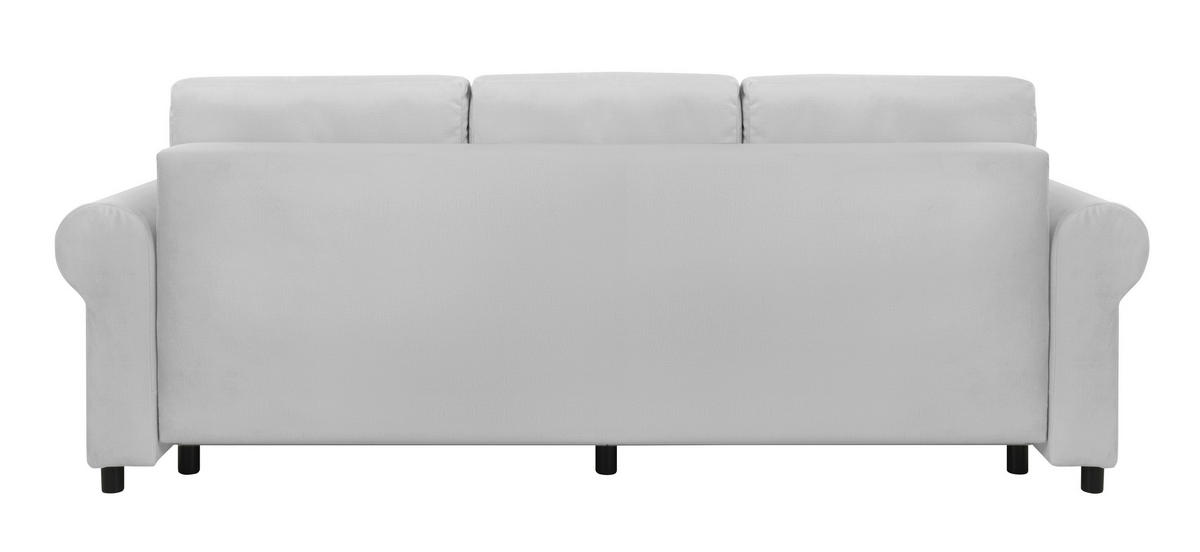 SCHLAFSOFA in Hellgrau  - Buchefarben/Hellgrau, Design, Holz/Textil (240/94/98cm) - MID.YOU