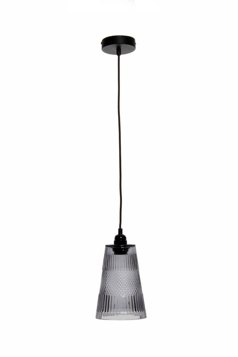 HÄNGELEUCHTE  14,5/25/14,5 cm   - Grau, Trend, Glas (14,5/25/14,5cm) - Kayoom