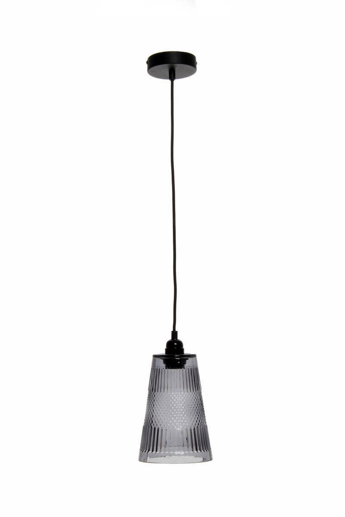 HÄNGELEUCHTE  14,5/25/14,5 cm   - Grau, Trend, Glas (14,5/25/14,5cm) - Kayoom