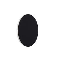 LED-WANDLEUCHTE 15/3 cm   - Schwarz, Design, Metall (15/3cm) - Lucide
