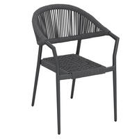RAKÁSOLHATÓ KAROSSZÉK - antracit, Modern, textil/fém (57.5/78/59.5cm) - Ambia Garden