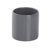 ZAHNPUTZBECHER Keramik  - Grau, Basics, Keramik (8/8cm) - Sadena