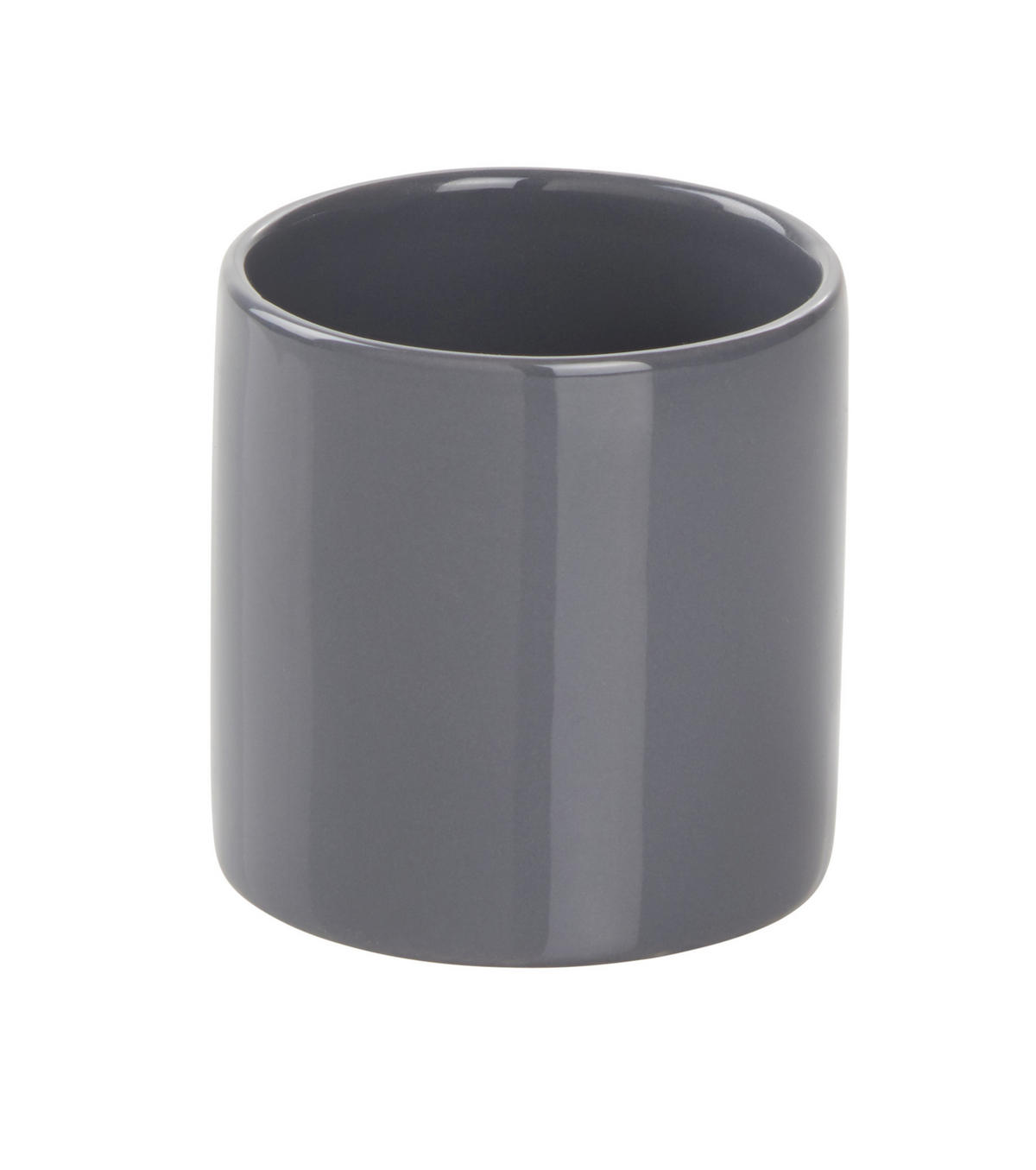 ZAHNPUTZBECHER Keramik  - Grau, Basics, Keramik (8/8cm) - Sadena