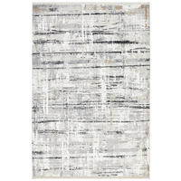 WEBTEPPICH 80/150 cm Perugia Weiß, Dunkelgrau  - Dunkelgrau/Weiß, Design, Textil (80/150cm) - Novel
