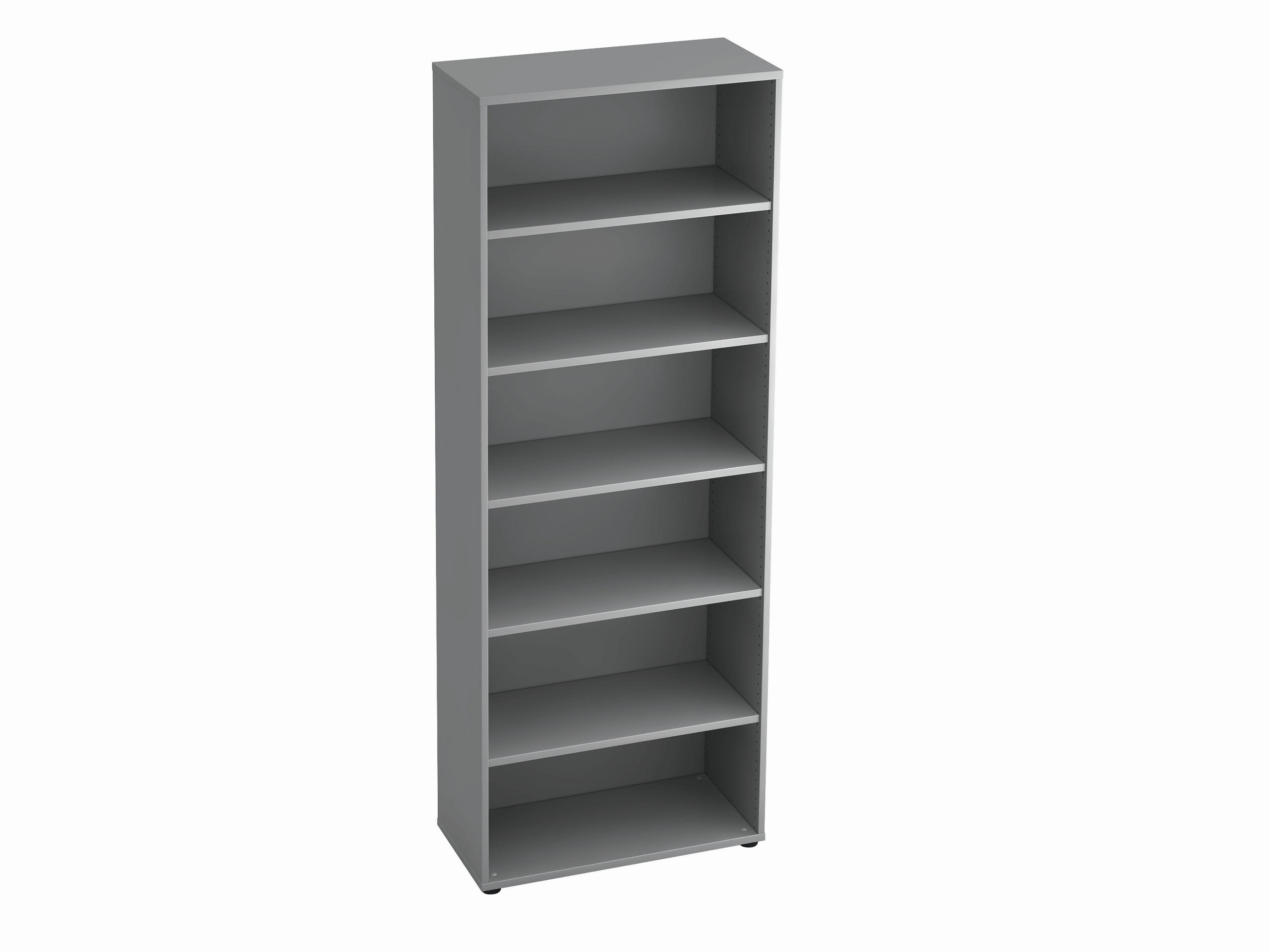 REGAL  80/215,6/40 cm Grau  - Schwarz/Grau, KONVENTIONELL, Holzwerkstoff/Kunststoff (80/215,6/40cm) - Venda