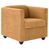 SESSEL Cord Orange    - Schwarz/Orange, Design, Holz/Textil (72/71/75cm) - LOOKS by W.Joop