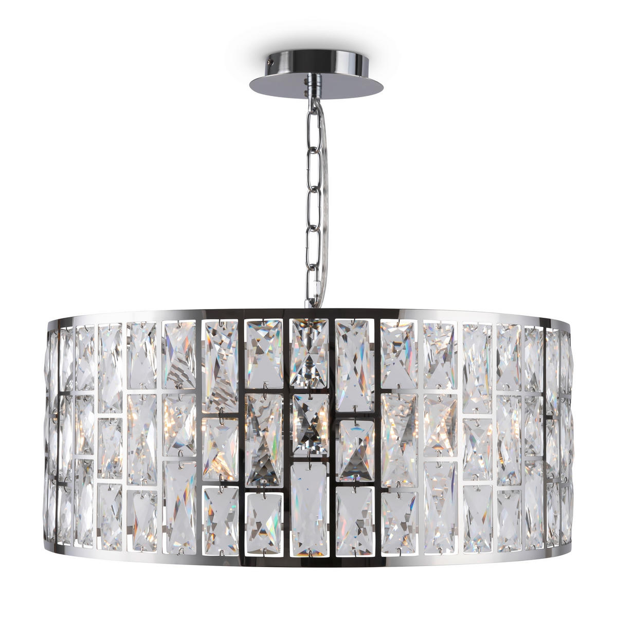 KRONLEUCHTER 50/26.8 cm    - Chromfarben/Transparent, Trend, Glas/Metall (50/26.8cm) - MAYTONI