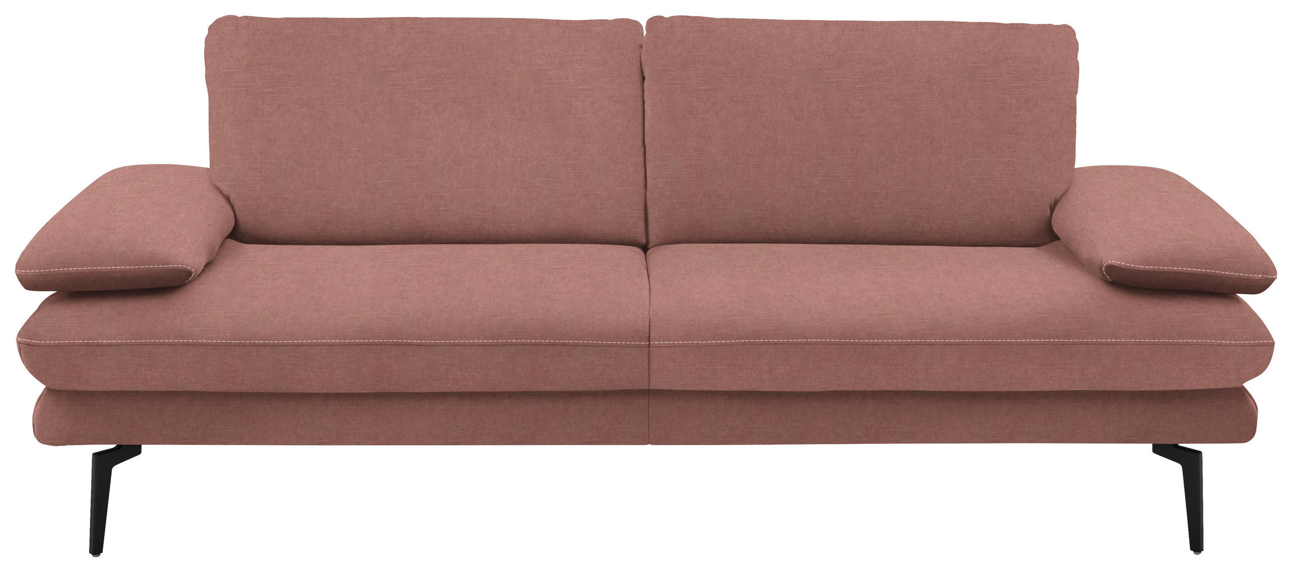 3-SITZER-SOFA in Velours Flieder  - Beige/Flieder, Design, Textil/Metall (222/89/104cm) - Dieter Knoll