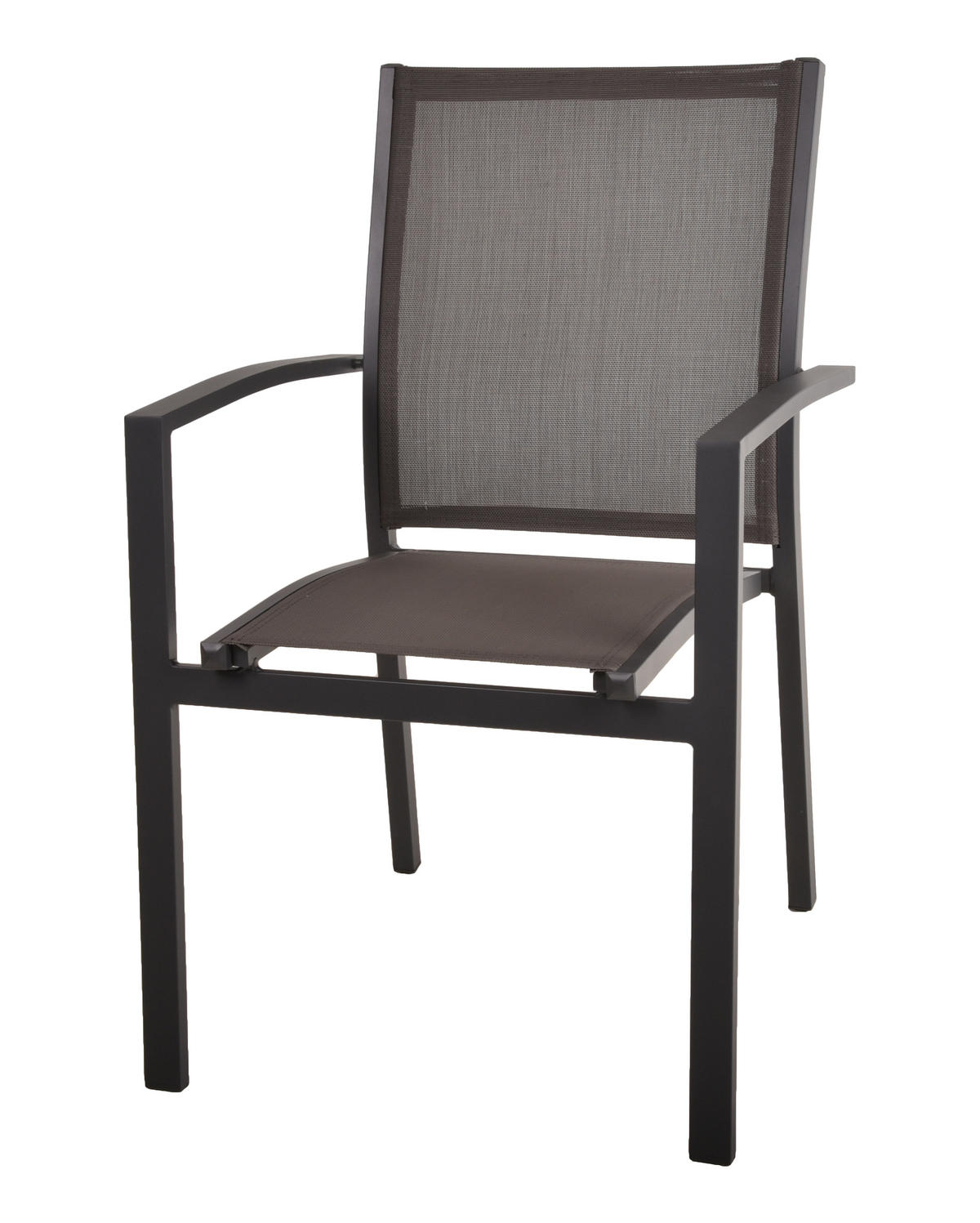GARTENSET 3-teilig Aluminium 3-teilig  - Dunkelgrau/Schwarz, Basics, Kunststoff/Metall (56,5/89/61cm) - Gardenson