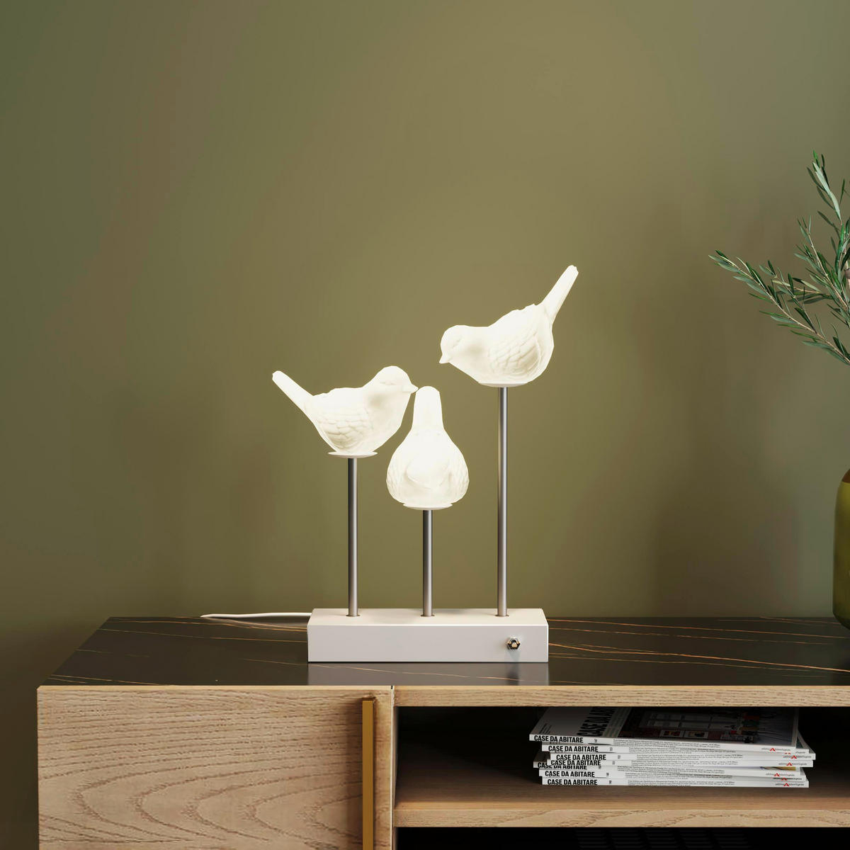 TISCHLEUCHTE 35/52/25 cm 35/52/25 cm  - Schwarz/Weiß, Design, Keramik/Metall (35/52/25cm) - Kare-Design