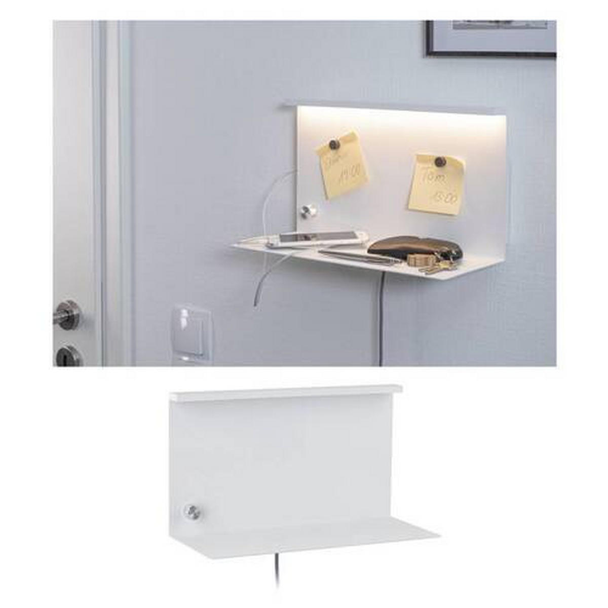 LED-WANDLEUCHTE 35/20 cm   - Weiß, Basics, Metall (35/20cm) - Paulmann