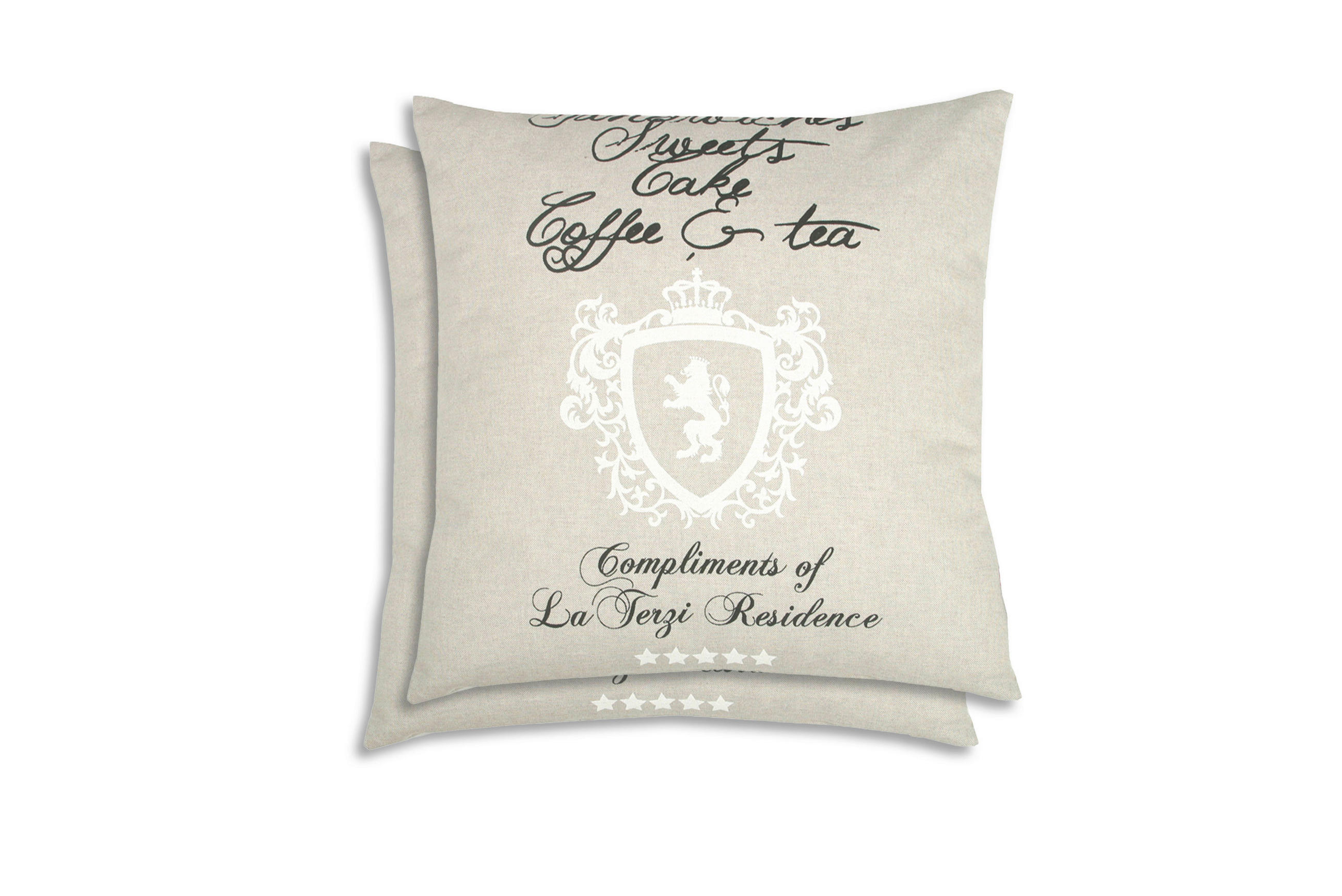 ZIERKISSENSET 2-teilig 48/48 cm - Beige, Basics, Textil (48/48cm)