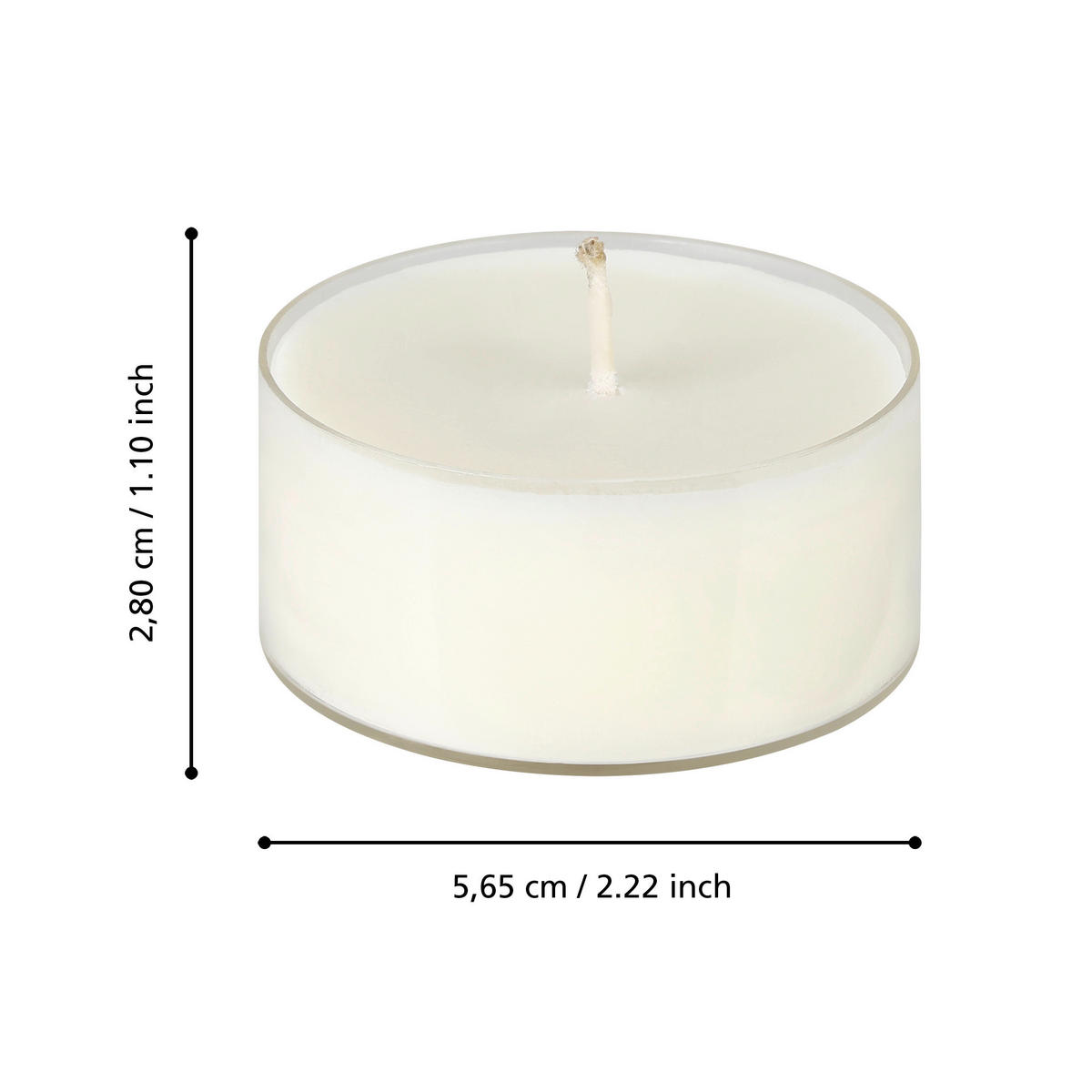 TEELICHTSET  - Creme, LIFESTYLE, Naturmaterialien/Kunststoff (5,7cm)