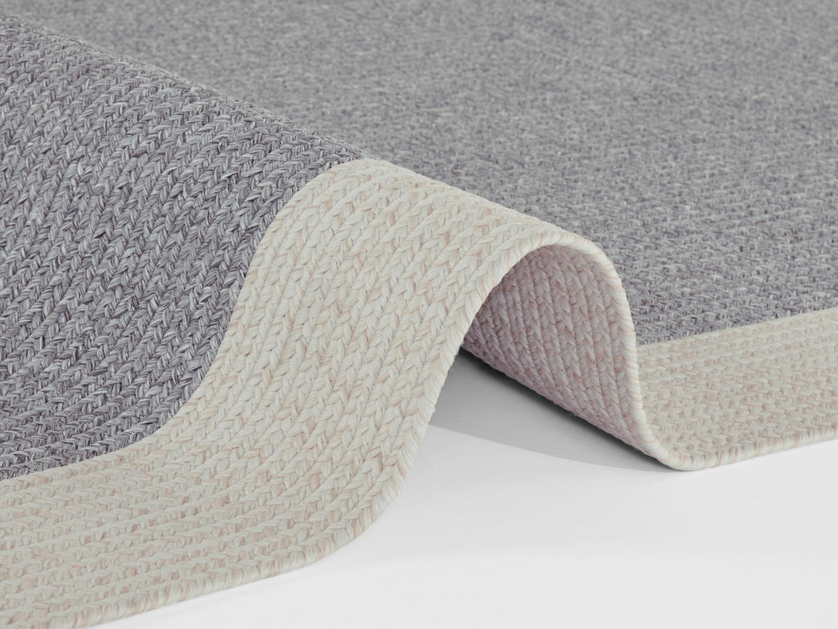 OUTDOORTEPPICH 120/170 cm Braided Creme, Grau  - Creme/Grau, Design, Kunststoff (120/170cm)