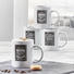 KAFFEEBECHERSET 4-teilig Keramik Porzellan Weiß - Weiß, Trend, Keramik (0,25l)