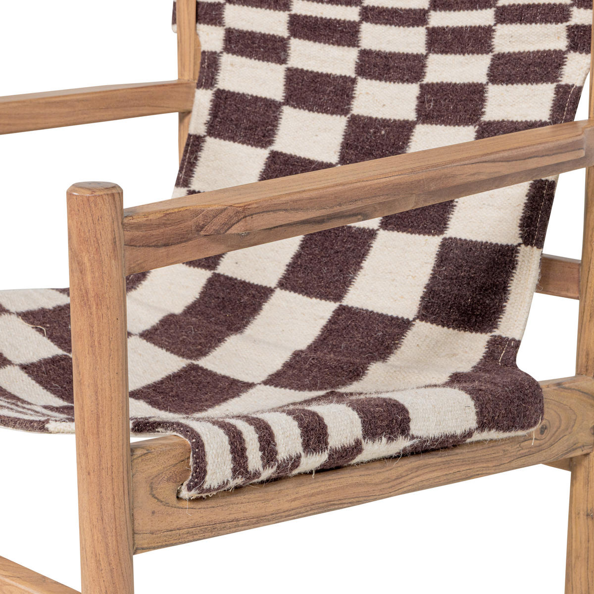 SESSEL in Webstoff Braun, Naturfarben  - Braun/Naturfarben, MODERN, Holz/Textil (73/76/67cm) - Livetastic