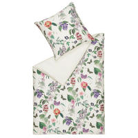 WENDEBETTWÄSCHE SW-BLOSSOM Satin 135/200 cm  - Multicolor/Creme, Basics, Textil (135/200cm) - Schöner Wohnen