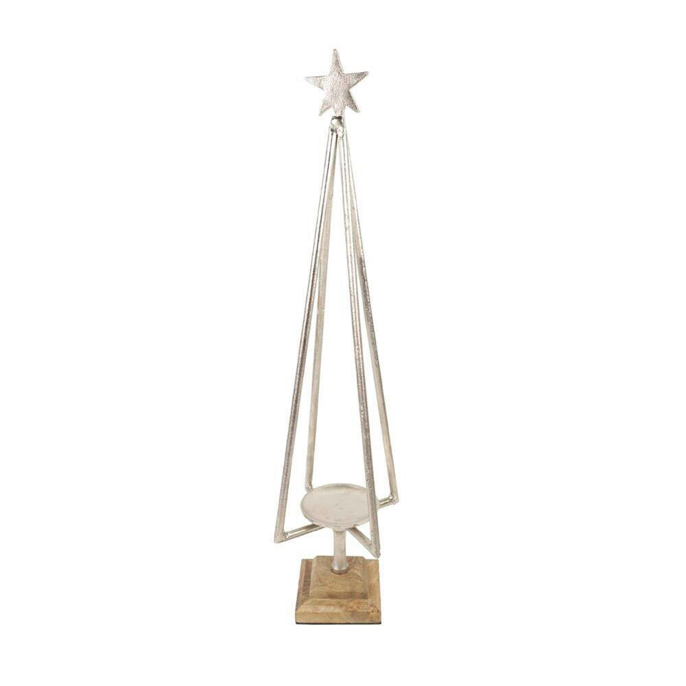 DRŽAČ SVEĆICA ZA JELKU - Osnovno, metal (14/75/14cm)