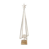 DRŽAČ SVEĆICA ZA JELKU - Osnovno, metal (14/75/14cm)