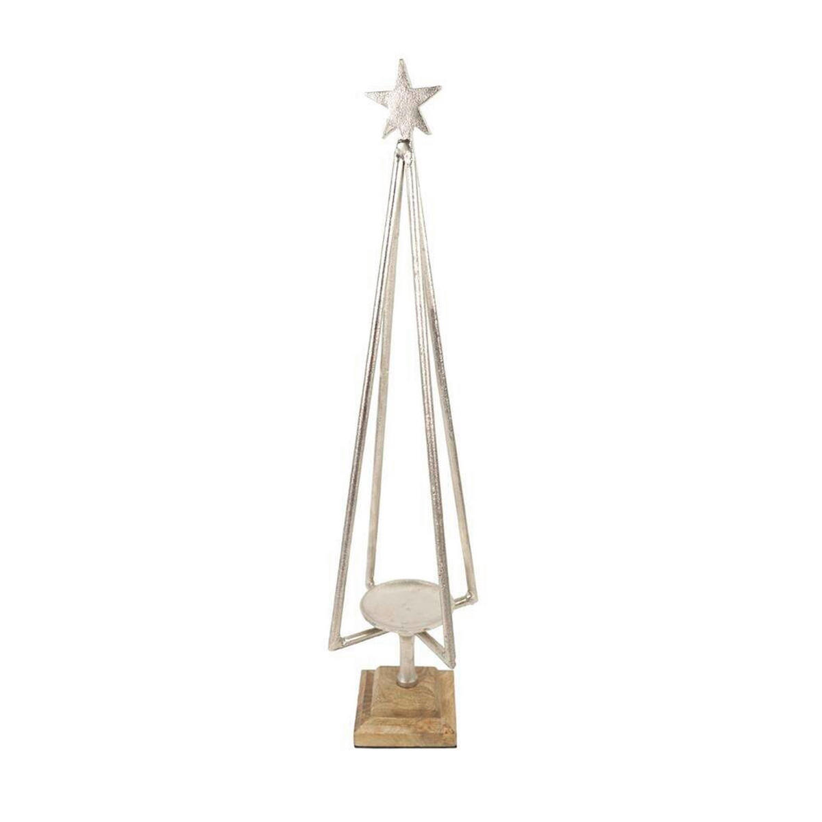 DRŽAČ SVEĆICA ZA JELKU - Osnovno, metal (14/75/14cm)