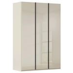 DREHTÜRENSCHRANK 151/235/61 cm,  in Champagner, 3-türig  - Champagner/Graphitfarben, Basics, Glas/Holzwerkstoff (151/235/61cm) - Novel