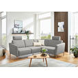 ECKSOFA  in Flachgewebe Hellgrau  238/186 cm  - Eichefarben/Hellgrau, Design, Holz/Textil (238/186cm) - Valnatura