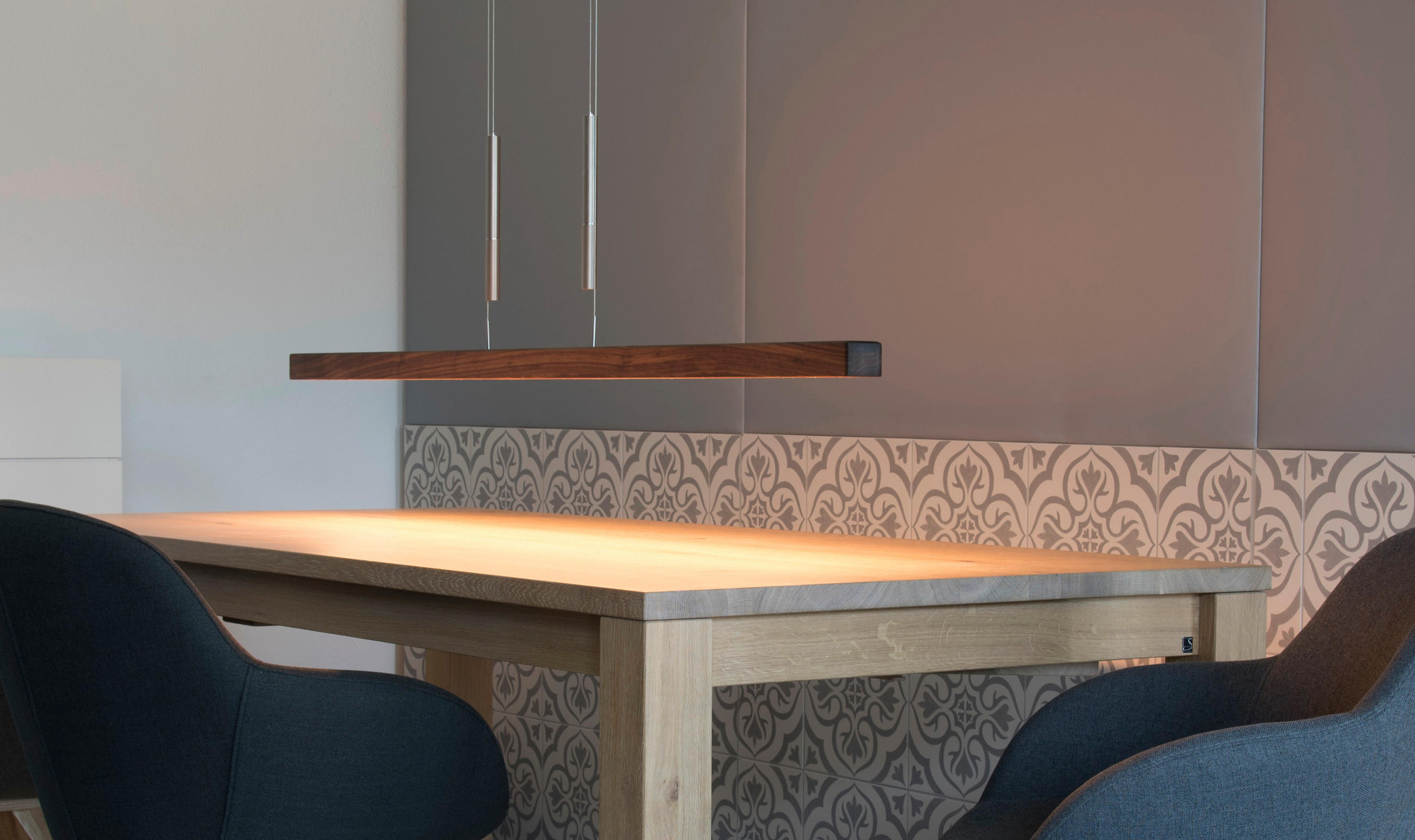 LED-HÄNGELEUCHTE 121/5,8/180 cm  - Natur, Holz (121/5,8/180cm) - Herzblut
