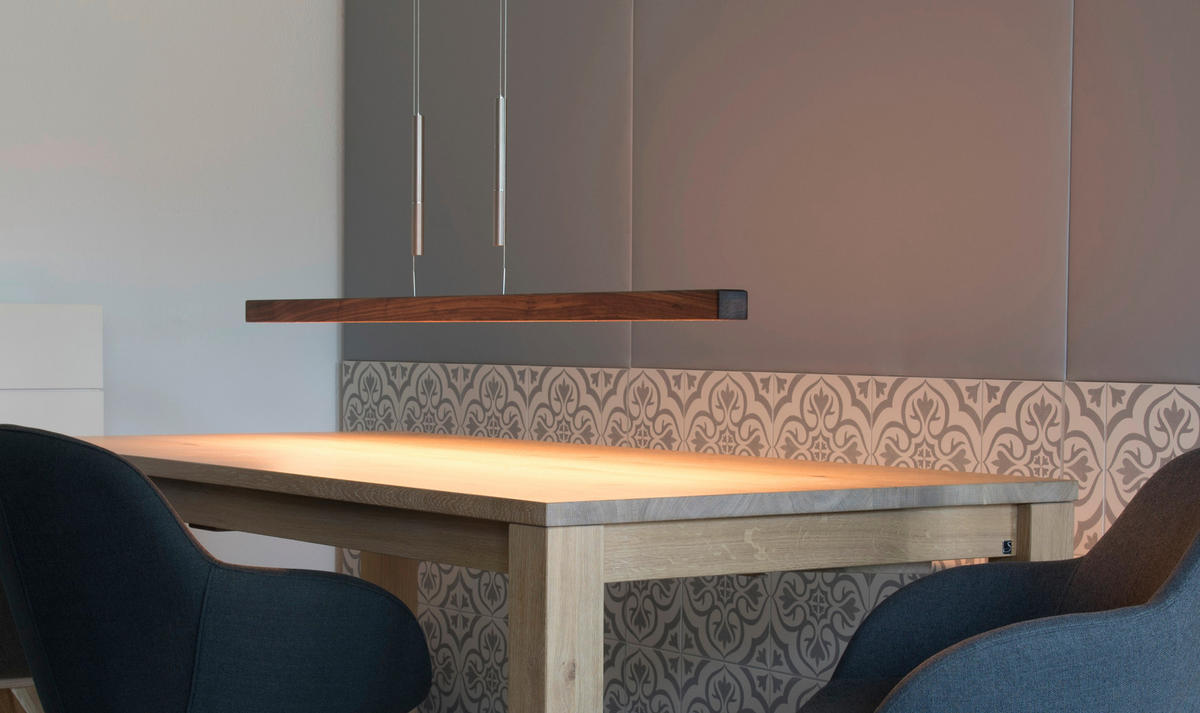 LED-HÄNGELEUCHTE 121/5,8/180 cm  - Natur, Holz (121/5,8/180cm) - Herzblut