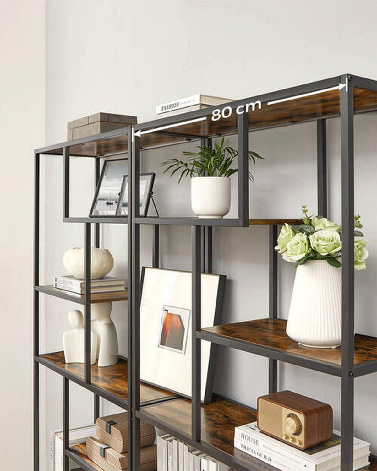 REGAL Braun, Schwarz  - Schwarz/Braun, Trend, Holzwerkstoff (80/180/30cm) - Boxxx
