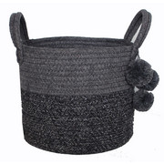 KORB - Dunkelgrau/Grau, Natur, Textil (32/28cm) - Landscape