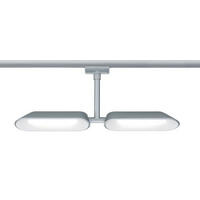 URAIL SCHIENENSYSTEM-STRAHLER - Chromfarben, Design, Metall (37,5/17/2,6cm) - Paulmann