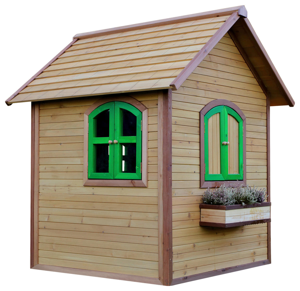 SPIELHAUS 137/175/151 cm SPIELHAUS JULIA  - Braun/Grün, KONVENTIONELL, Holz (137/175/151cm) - Ambia Garden