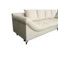 ECKSOFA Perlmutt Struktur  - Perlmutt/Schwarz, KONVENTIONELL, Textil/Metall (274/194cm) - Carryhome