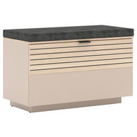 ELŐSZOBAPAD 78/51/38 cm  - kasmírszínű/tölgyfa színű, Design, faalapú anyag/textil (78/51/38cm) - Xora