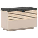 GARDEROBENBANK  in 78/51/38 cm  - Kaschmir/Eichefarben, Design, Holzwerkstoff/Textil (78/51/38cm) - Xora