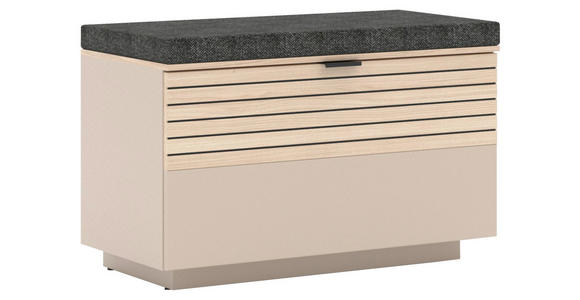 GARDEROBENBANK  in 78/51/38 cm  - Kaschmir/Eichefarben, Design, Holzwerkstoff/Textil (78/51/38cm) - Xora