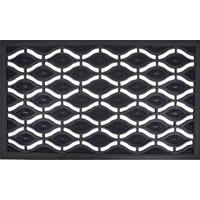 LÁBTÖRLŐ 45/75 cm  - fekete/fehér, Basics, műanyag (45/75cm)