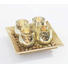 TEELICHTHALTER-SET 5-teilig - Silberfarben/Braun, Glas/Holz (25/12,5/25cm) TEELICHTHALTER-SET 5-teilig - Silberfarben/Braun, Glas/Holz (25/12,5/25cm)
