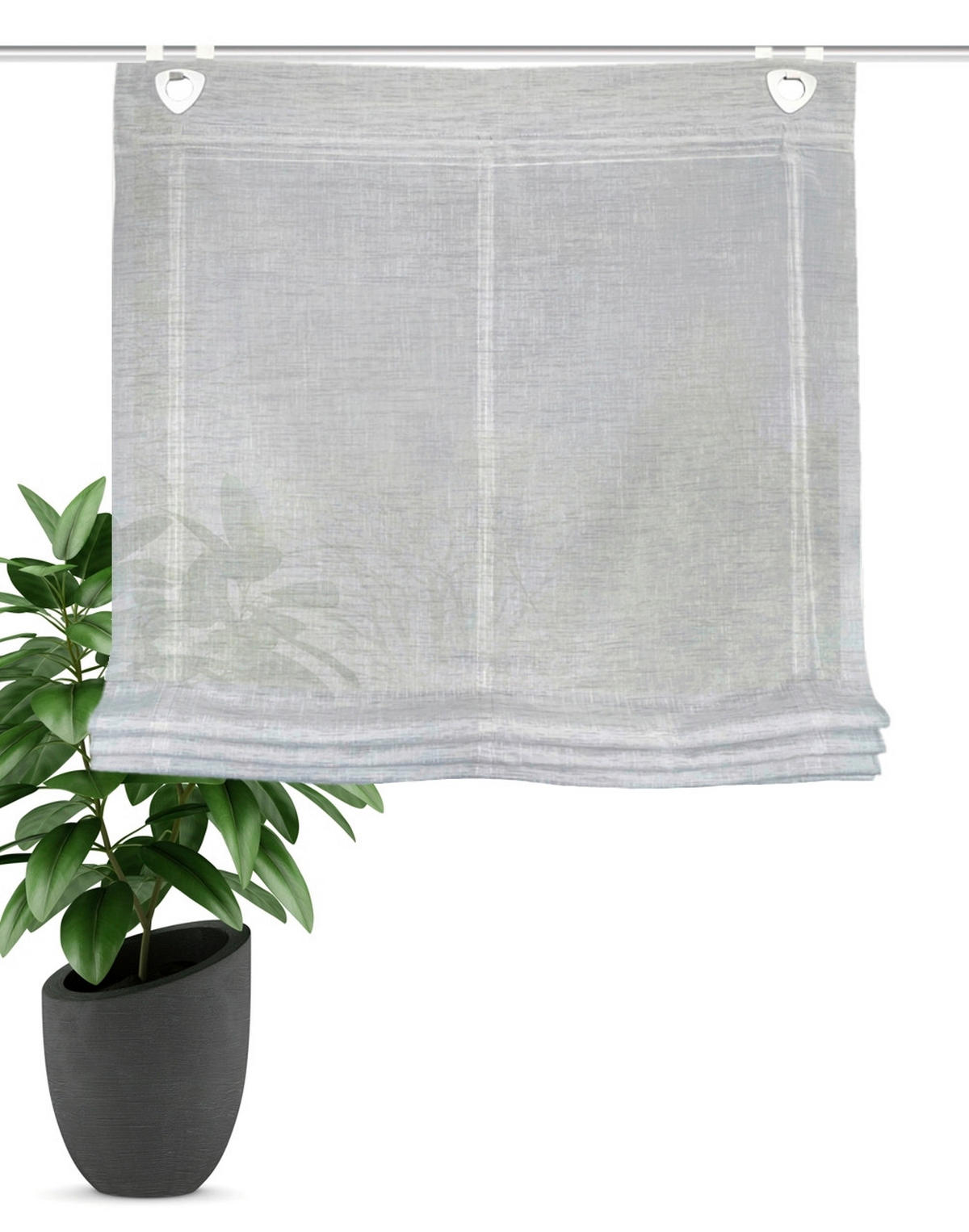 RAFFROLLO 80/130 cm  - Hellgrau, Basics, Textil (80/130cm) - Schmidt W. Gmbh