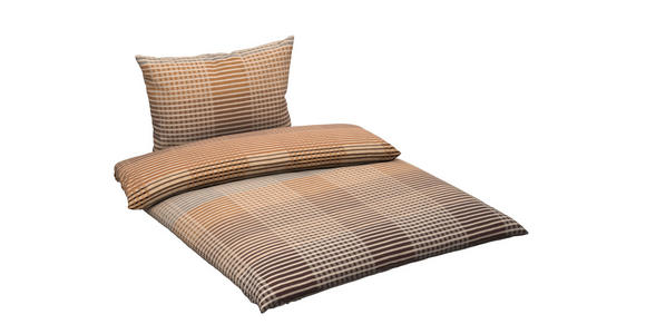 BETTWÄSCHE Flanell 140/200 cm  - Braun, Textil (140/200cm) - Novel