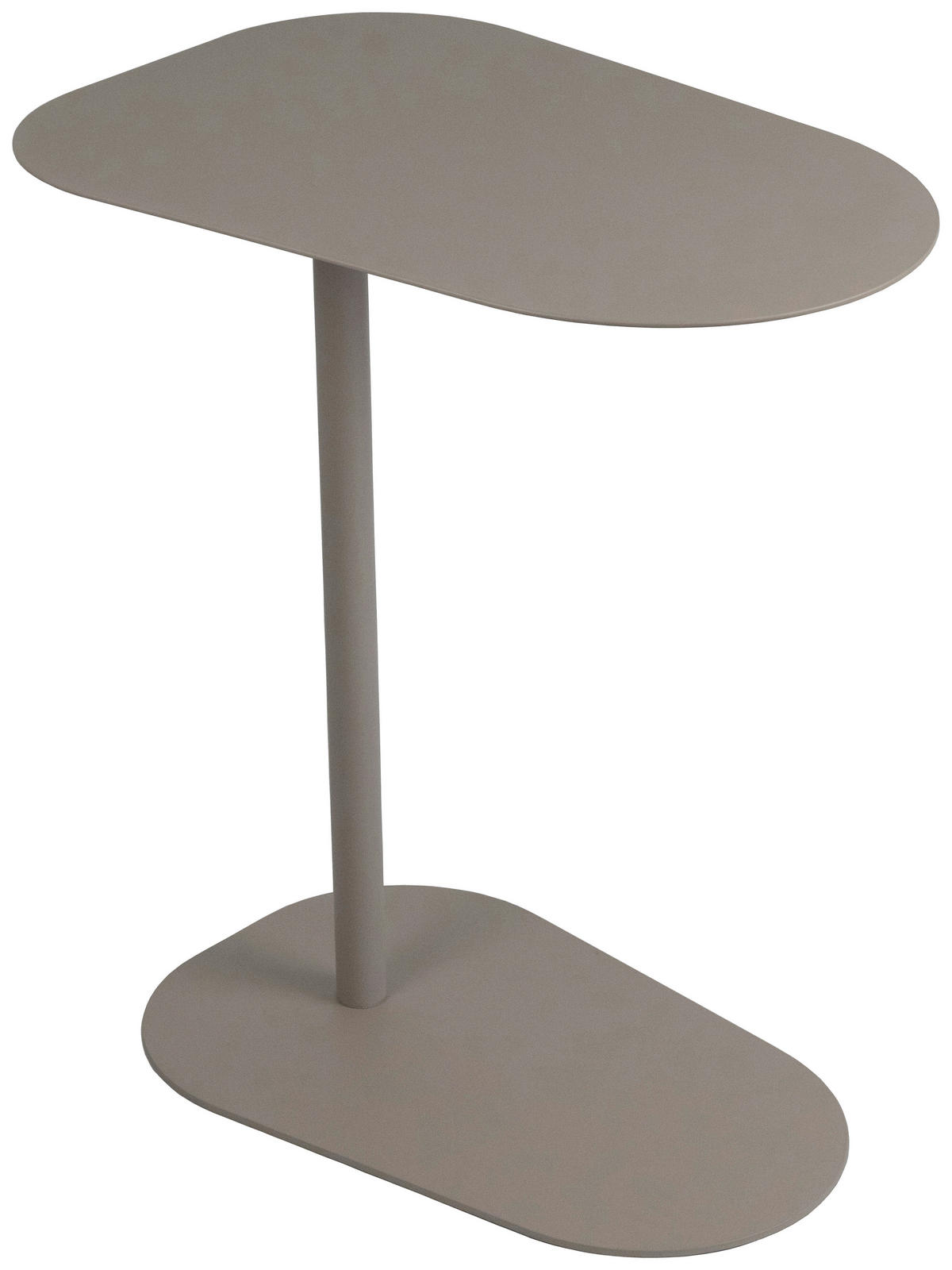 BEISTELLTISCH 53/38/60 cm Kaschmir Freiform  - Kaschmir, Basics, Metall (53/38/60cm) - Novel