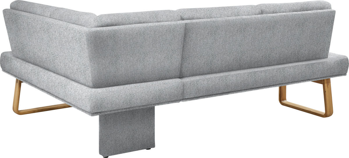 ECKBANK 240/174 cm  in Eichefarben, Hellgrau  - Eichefarben/Hellgrau, Design, Holz/Textil (240/174cm) - Dieter Knoll