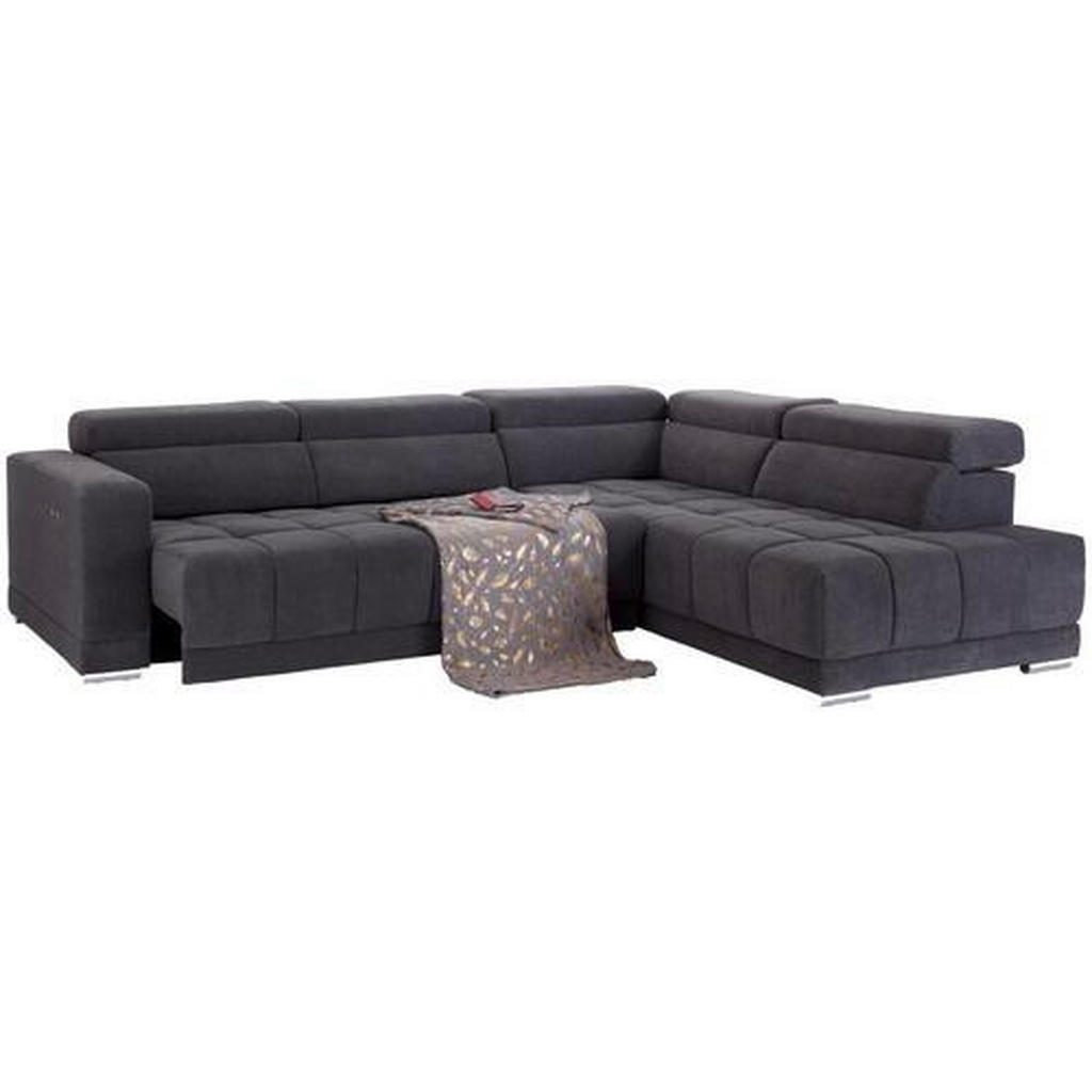 Thumbnail - Livetastic Ecksofa, Grau, Holz, Metall, Textil, Eukalyptusholz, Sperrholz, 4-Sitzer, Ottomane rechts, L-Form, 299x212 cm...