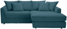 ECKSOFA Petrol Cord  - Petrol/Schwarz, Design, Kunststoff/Textil (235/175cm) - Carryhome