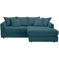ECKSOFA Petrol Cord  - Petrol/Schwarz, Design, Kunststoff/Textil (235/175cm) - Carryhome