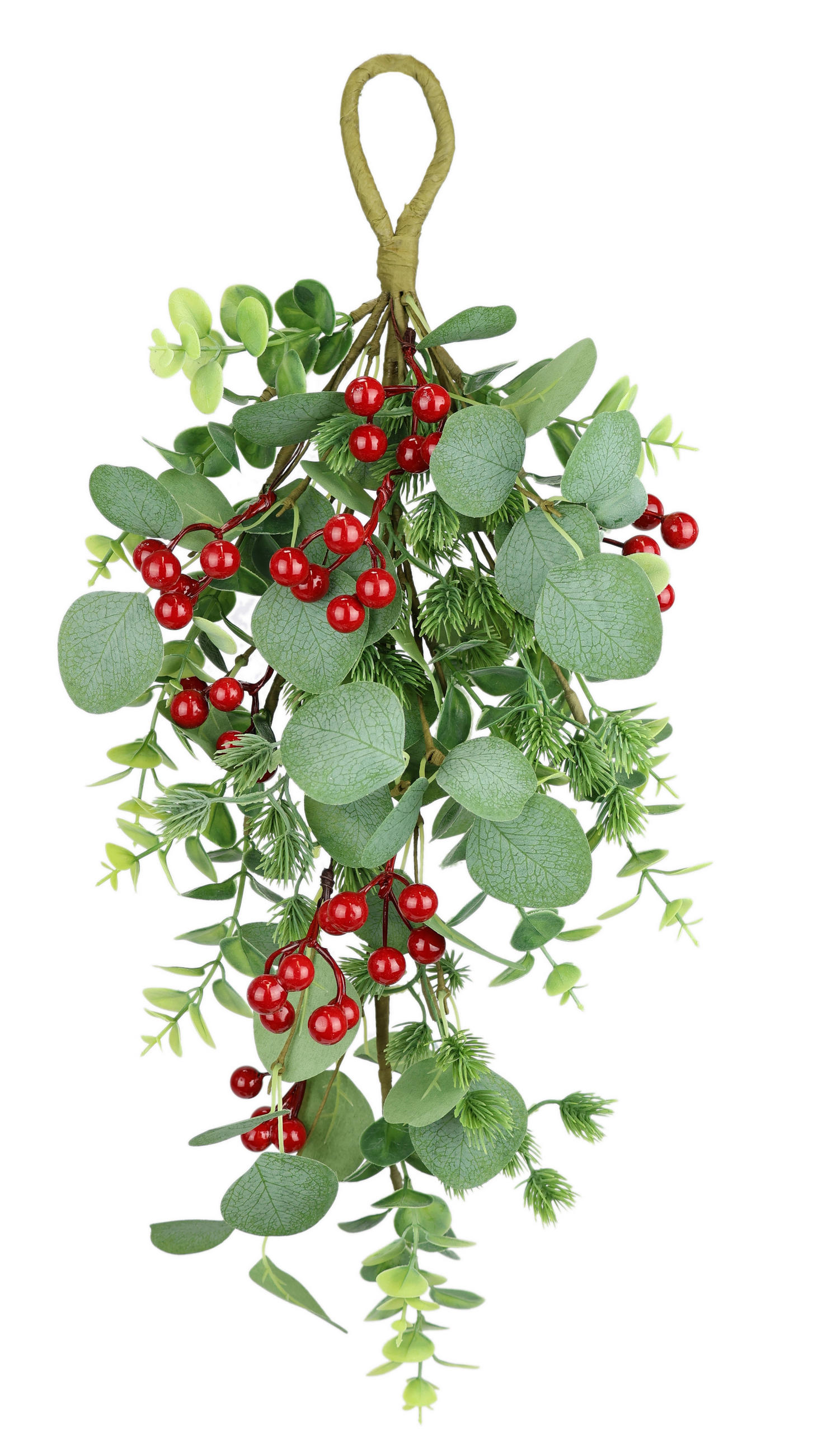 DEKOHÄNGER  - Grün, Basics, Textil (24/55/10cm) - X-Mas